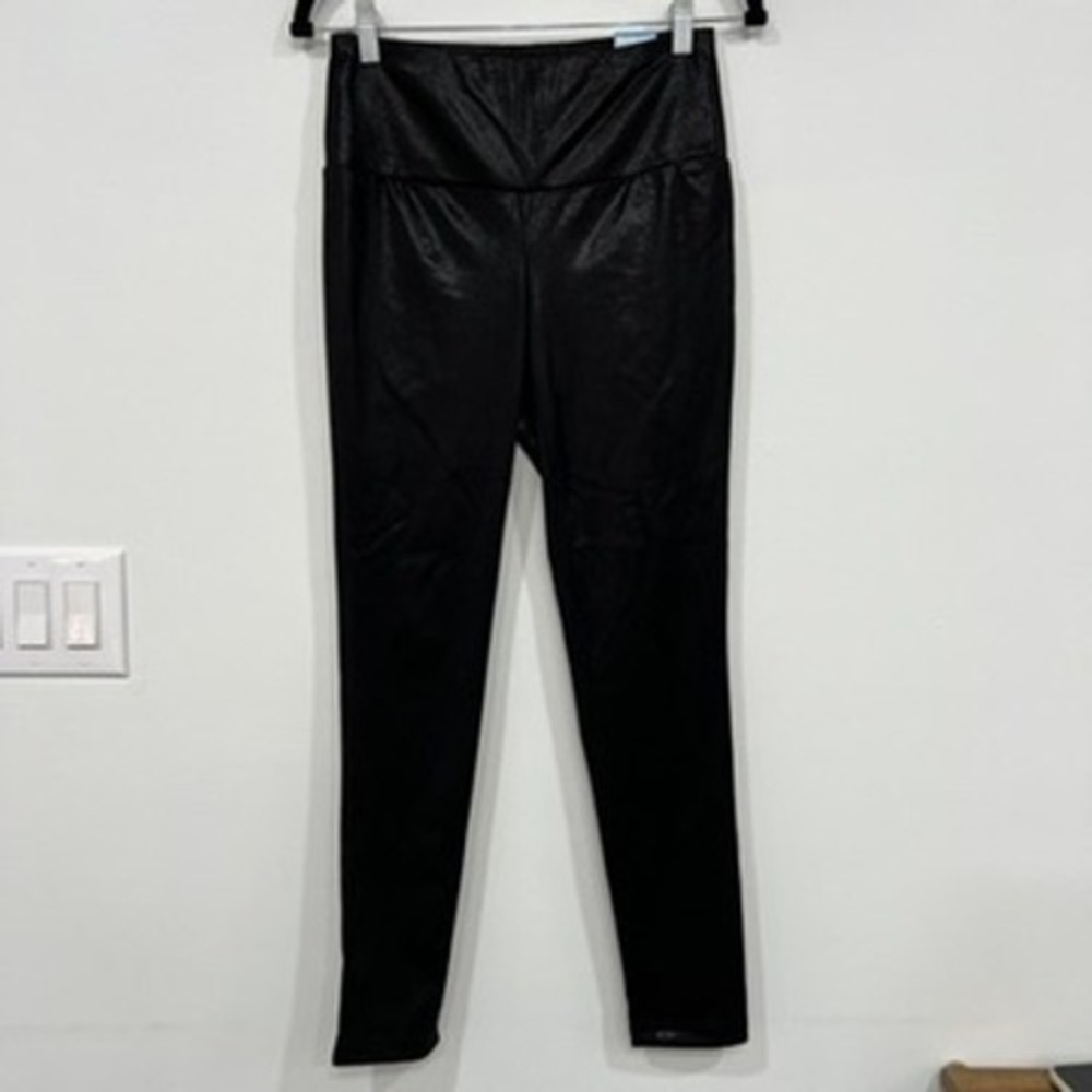 J Mclaughlin Lori Pants Small NWT $168 Skinny Stretch Faux Suede Gray Metallic